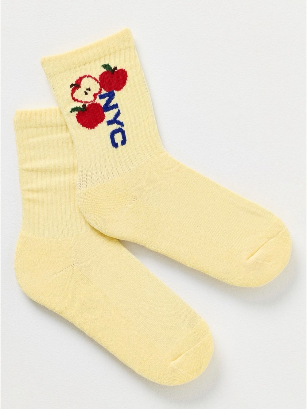 Anthropologie Daily Practice NYC Apple & Roma Tomato Socks NWT Set of 2